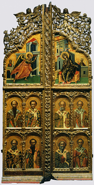 Святитель Николай Мирликийский (икона Царских врат)  