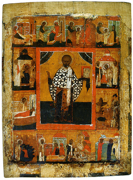 Святитель Николай Чудотворец, житийная, с Никейским чудом 