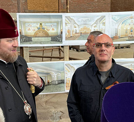 Заместитель председателя Правительства РФ Д.Н. Чернышенко посетил строящийся Покровский собор города Мариуполя