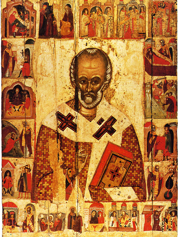 Николай Чудотворец, с житием (Московская)  