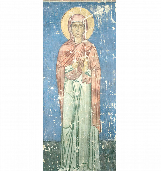 Мч. Стефанида Дамасская (фреска)  