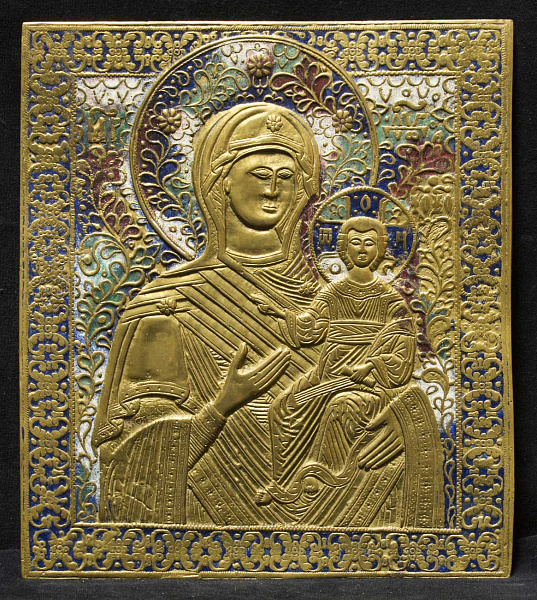 Смоленская икона Божьей Матери «Одигитрия» (литьё)  