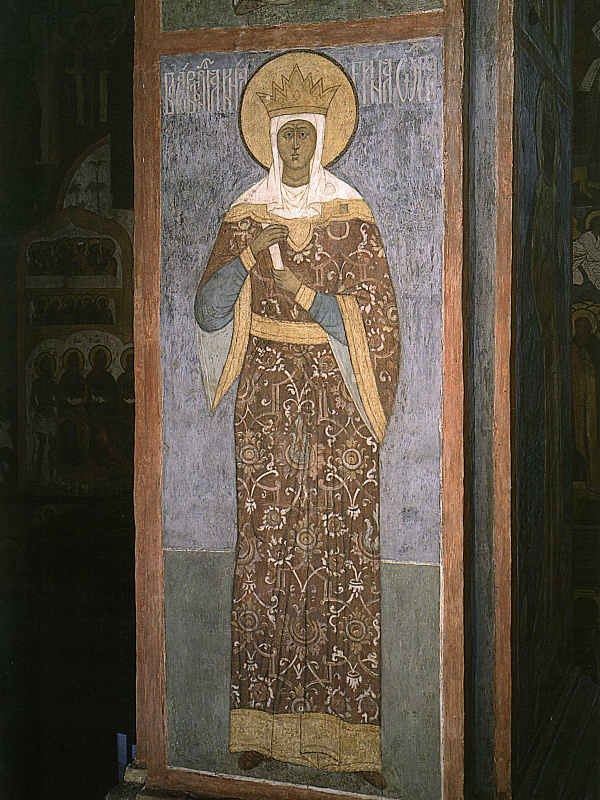 Равноапостольная Великая княгиня Ольга Киевская, фреска 