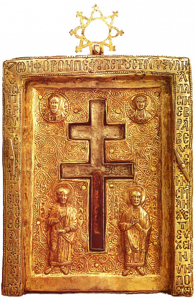 Пантелеимон Целитель, деталь ставротеки 