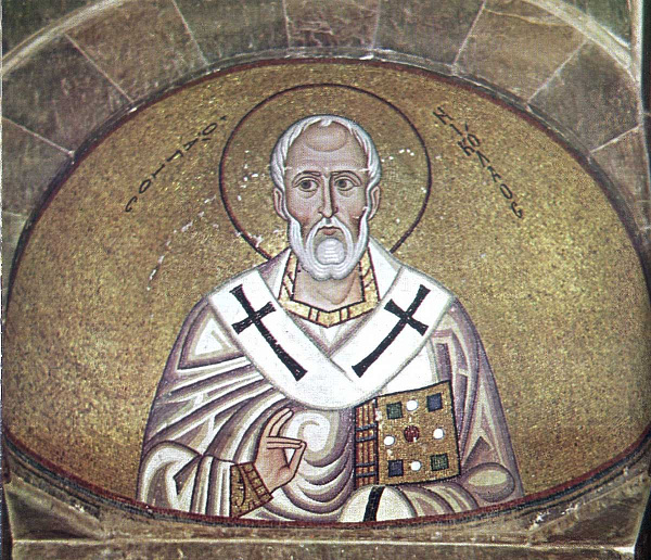 Св. Николай Чудотворец, мозаика