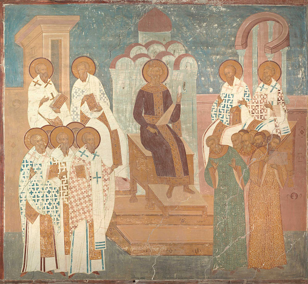 Пятый Вселенский собор (фреска Дионисия)