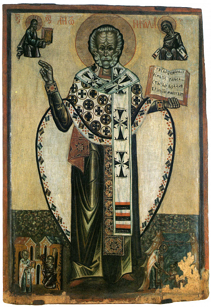 Св. Николай Мирликийский, с сюжетами жития 