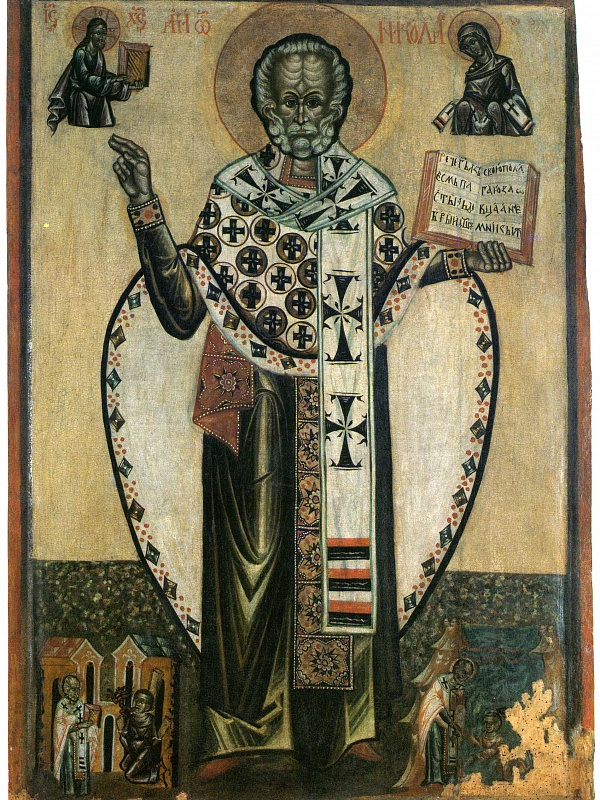 Св. Николай Мирликийский, с сюжетами жития 