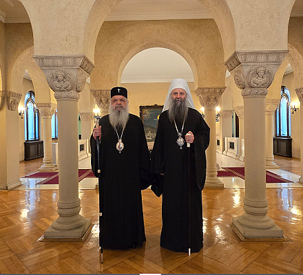 Встреча Патриарха Порфирия и архиепископа Стефана