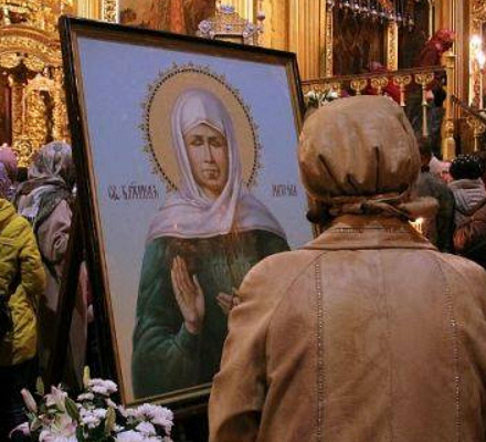 Die Ikone der seligen Matrona von Moskau und ein Teil des Gürtels der Muttergottes wurden nach Archangelsk gebracht