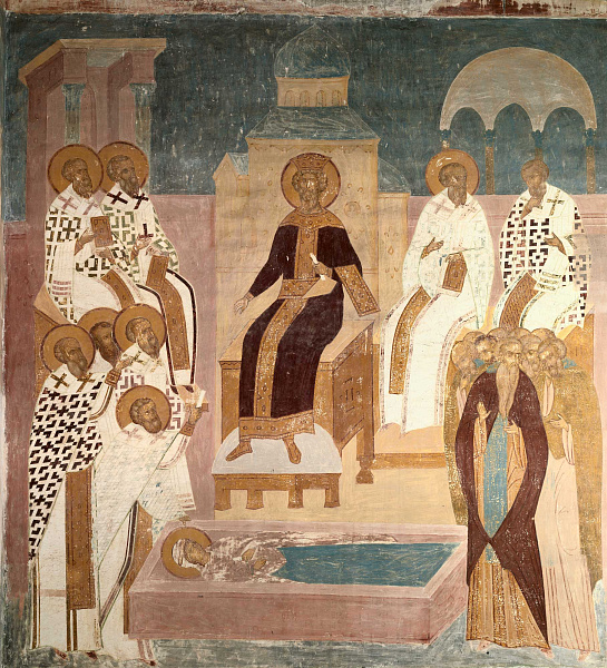 Четвертый Вселенский собор (фреска Дионисия)