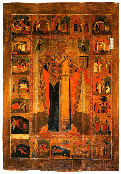 Никола Зарайский, с житием (Костромская)