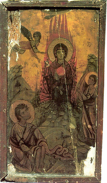 Неопалимая Купина (Византийская икона)