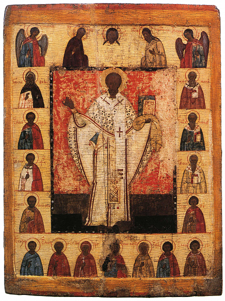 Никола Зарайский, с деисусом и избранными святыми  