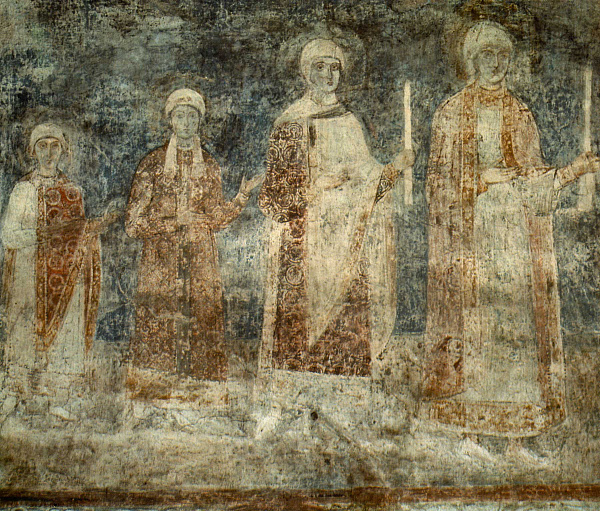 Дочери князя Ярослава Мудрого (фреска)