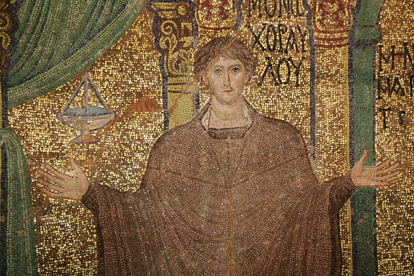 Мученик Филимон Антинойский (мозаика) 