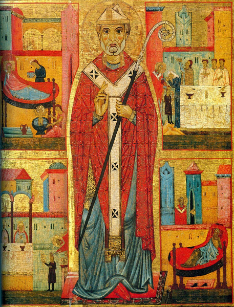 Святой Николай со сценами жития (работа М. ди Бальдовино) 