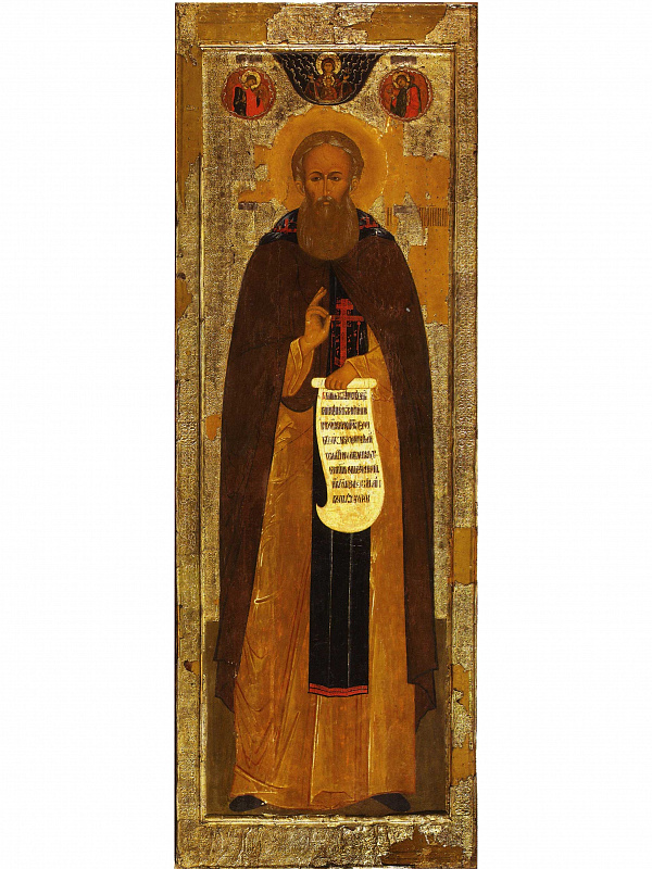 Преподобный Сергий Нуромский (гробничная икона)