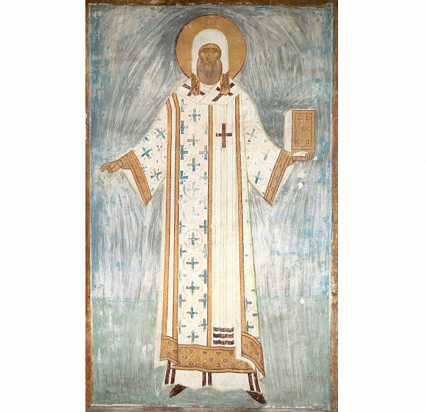 Св. Петр, митрополит Московский и всея Руси (фреска) 