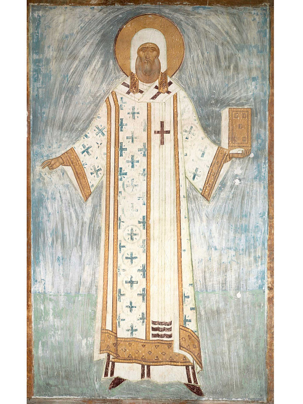 Св. Петр, митрополит Московский и всея Руси (фреска) 