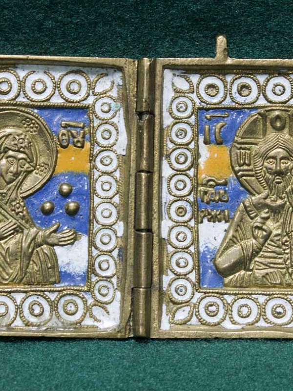 Деисус, две створки складня