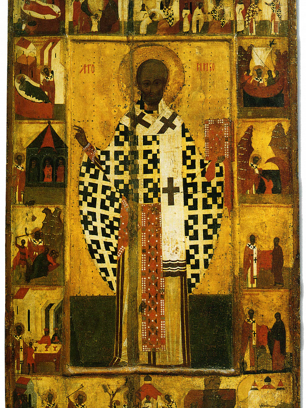 Св. Николай, архиепископ Мирликийский, с житием  
