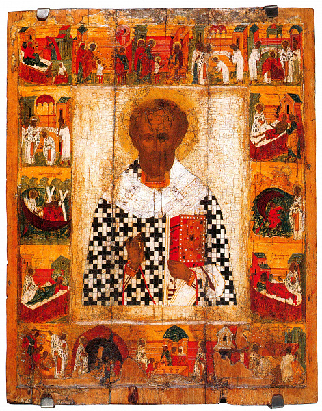 Николай Угодник, с житием (Костромская)  