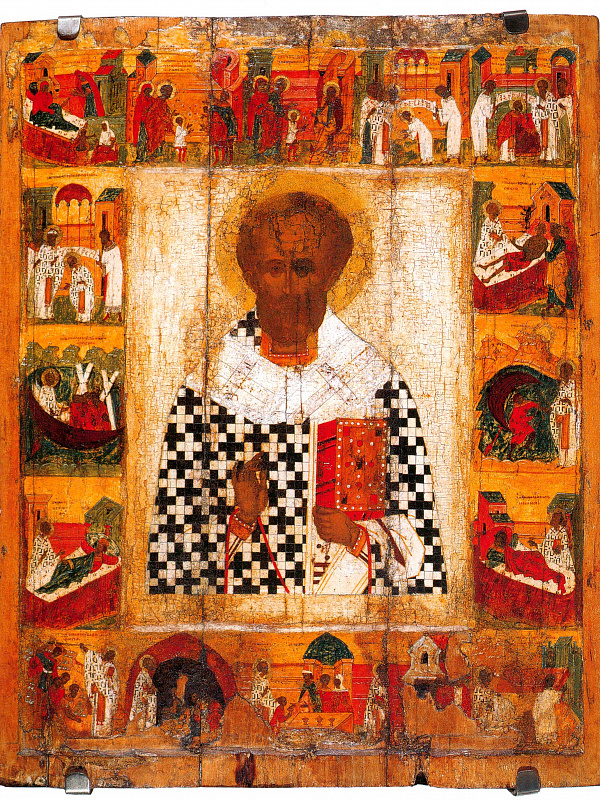 Николай Угодник, с житием (Костромская)  