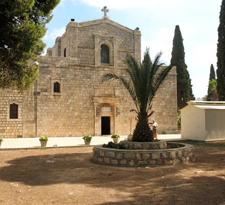Abstieg einer Wolke auf dem Berg Tabor am Tag der Verklärung des Herrn