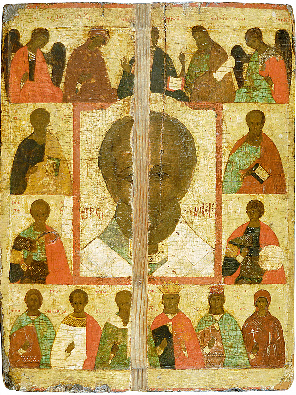 Св. Николай Мирликийский, с деисусом и избранными святыми  
