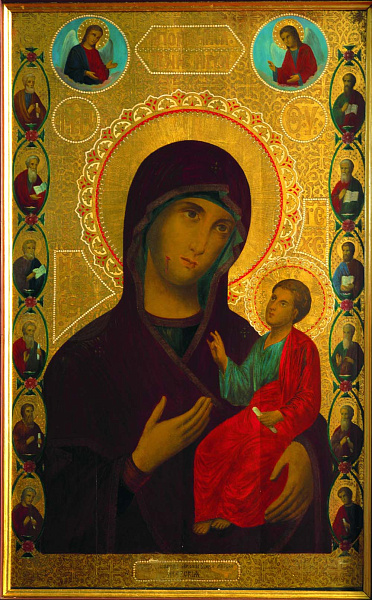 Иверская икона Богоматери, в Свято-Озерском Валдайском монастыре 