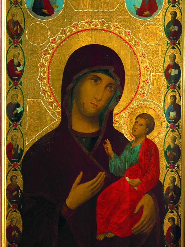 Иверская икона Богоматери, в Свято-Озерском Валдайском монастыре 