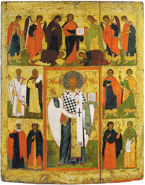 Николай Чудотворец, с деисусом и избранными святыми (Русский Север)  