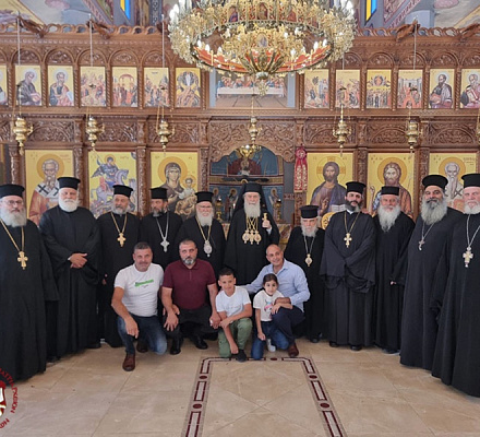 ЕГО БЛАЖЕНСТВО ПАТРИАРХ ИЕРУСАЛИМСКИЙ СЛУЖИЛ В ТУРАНЕ ГАЛИЛЕЙСКОМ