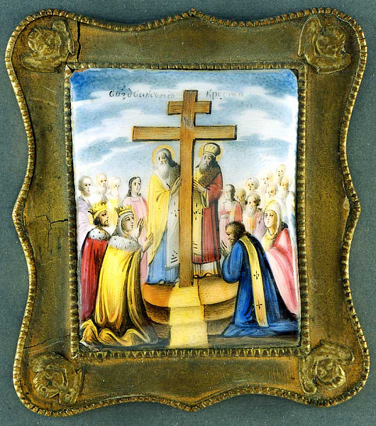 Воздвижение Креста Господня (эмаль)  