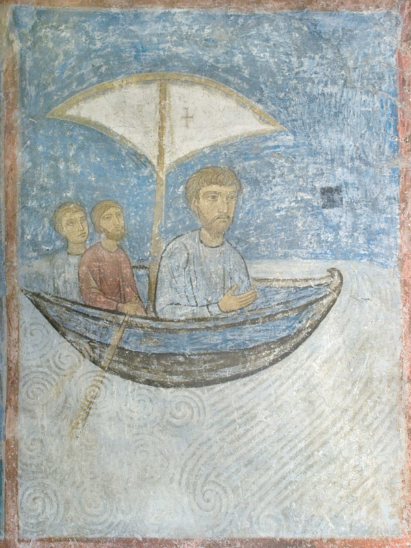 Путешествие Тимофея и Силуана (фреска) 