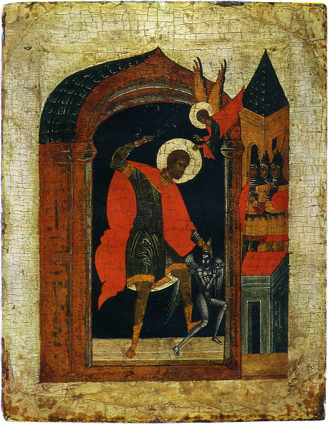 Мученик Никита побивает беса 