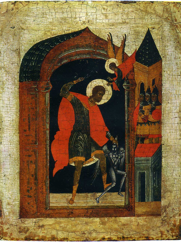 Мученик Никита побивает беса 
