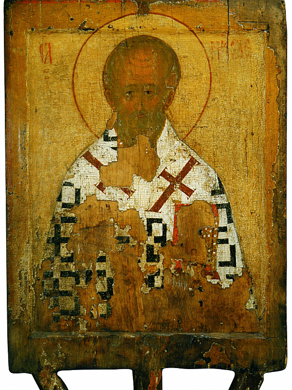 Никола поясной (Двусторонняя выносная икона)  