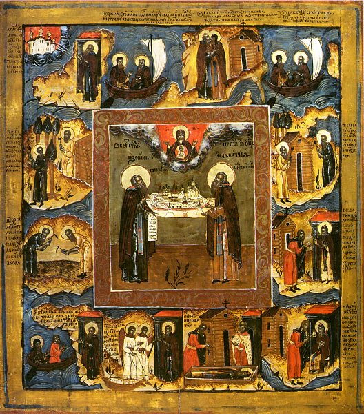 Прпдб. Савватий и Зосима Соловецкие. С житием (Заонежье)  