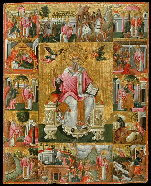 Св. Спиридон Тримифунтский, с житием  