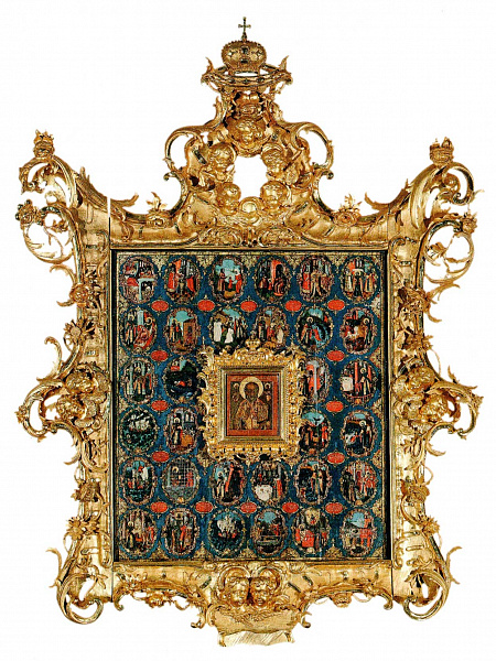 Св. Николай Чудотворец, в раме, с клеймами жития  