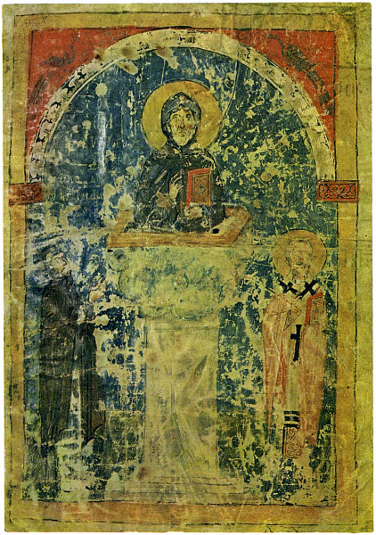 Прпдб. Симеон Столпник и избранные святые (книжная миниатюра) 