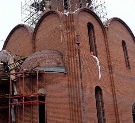In der Moskauer Lodochnaya-Straße wird ein Tempel in Form eines Schiffes gebaut