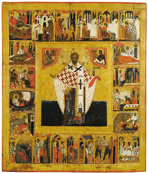 Святой Николай Угодник, с Никейским чудом и житием  