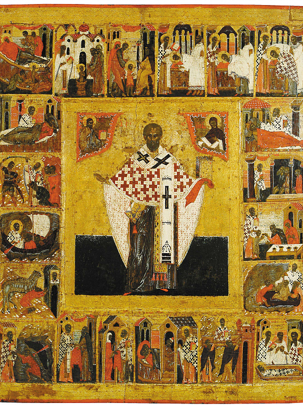 Святой Николай Угодник, с Никейским чудом и житием  