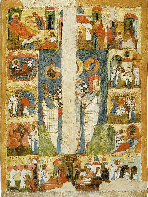 Святой Николай Угодник, с житием (Русский Север)  