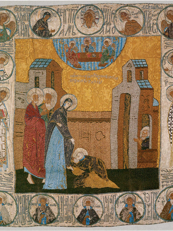 Явление Богоматери прпдб. Сергию Радонежскому (шитье, пелена) 