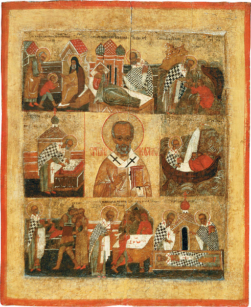 Св. Николай Чудотворец, с житием (Никола Великорецкий)  
