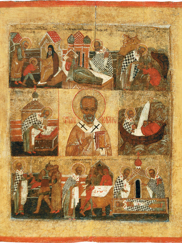 Св. Николай Чудотворец, с житием (Никола Великорецкий)  